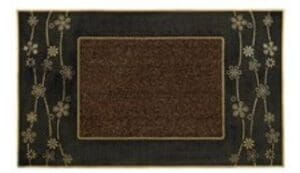 45x75 Daisy Metallic PVC Mat Gold