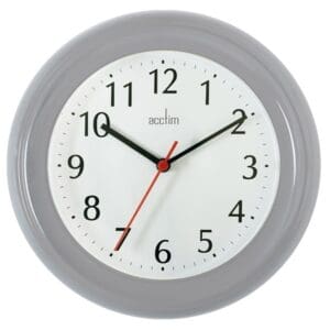Acctim Wycombe Wall Clock Grey