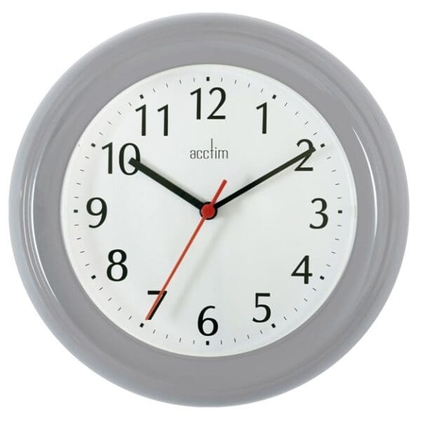 Acctim Wycombe Wall Clock Grey