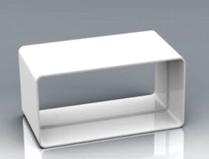 020 Flat Connector White