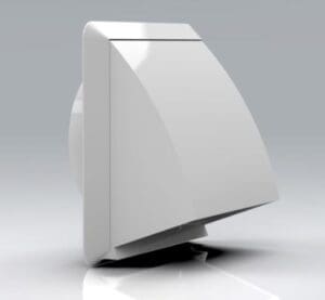 Round Backed Cowl Vent White