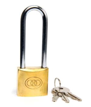 TriCircle Brass Padlock Lo/Shackle 38mm