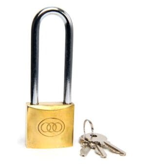 TriCircle Brass Padlock Lo/Shackle 50mm