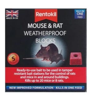 Rentokil Rat & Mouse Blocks  (Box of 5 )  PSMR43