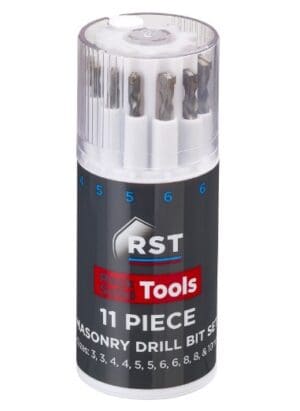 RST 11 Piece Masonry Drill Bit Set