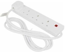 Status 4 Way 4 Mtr Ext Lead With Neon