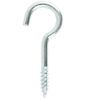 (80mm) Zinc Plated Screw Hook