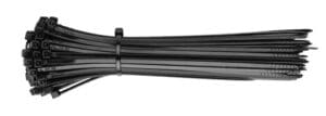 Round Tower Cable Ties 200x4.8mm Black (100)