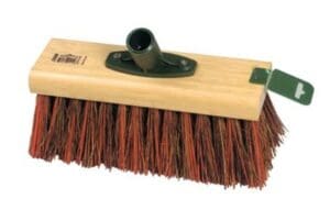Bassine/Red PVC Yard Brush 250mm