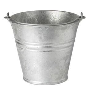Round Tower Galvanised Bucket 10Ltr 28cm