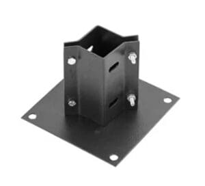 Round Tower 75mm Steel Post Anchor (HW75175)