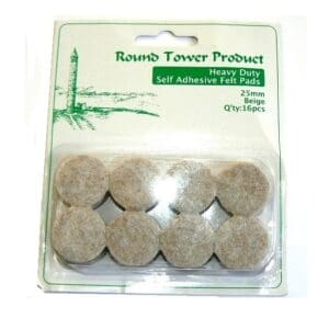 Feltgard Pads Heavy Duty Round 1" Pk 12