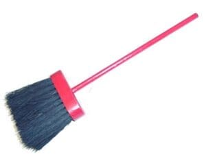 Hearth Brush Long Handled Red