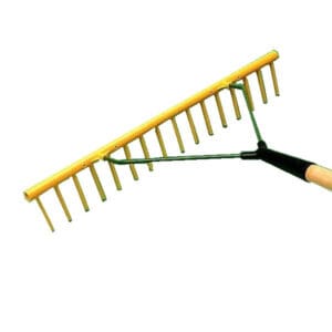 Yellow Plastic Rake Head Straight 16Teeth