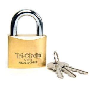 TriCircle Brass Padlock 50mm LTC265