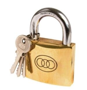 TriCircle Brass Padlock 63mm LTC266