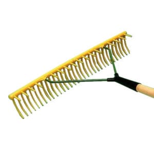 Yellow Plastic Rake Head Curved 32Teeth