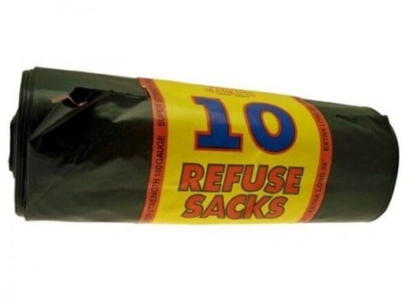 Refuse Sacks Roll 10 39" Long Built In Tie